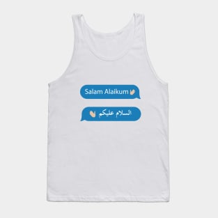 the Greeting of Islam - Imessage - Text Bubble - Text Message - Salaam Alaikum Tank Top